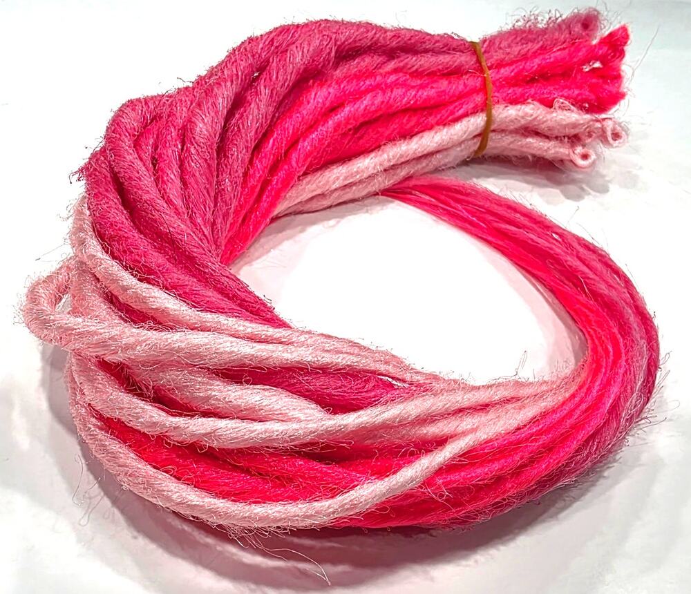 30 SE Single Ended Multi Pink Synthetic Dreads Dreadlock Hair Extensions